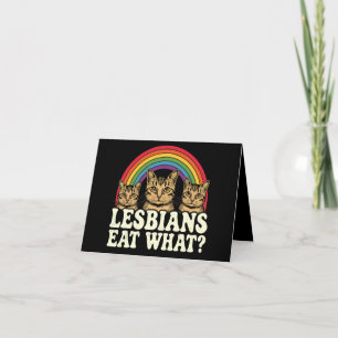 Lesbians Eat What Vintage LGBT Pride Month Meme Card