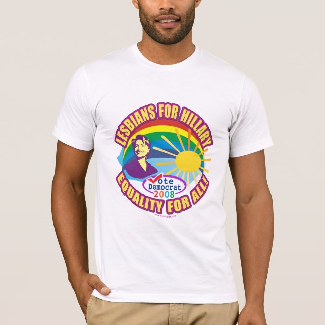 Lesbians For Hillary Shirt  (Front)