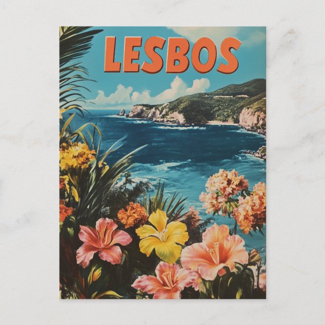 Lesbos Vintage Postcard (Front)