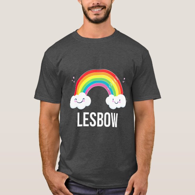 Lesbow Rainbow Gay Pride t   Gift T-Shirt (Front)