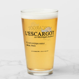 L'ESCARGOT Restaurant on Michigan Avenue, Chicago, Glass