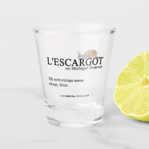 L'ESCARGOT Restaurant on Michigan Avenue, Chicago, Shot Glass
