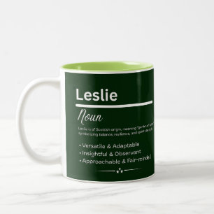 Leslie, Girl Personalized Name Definition Mug