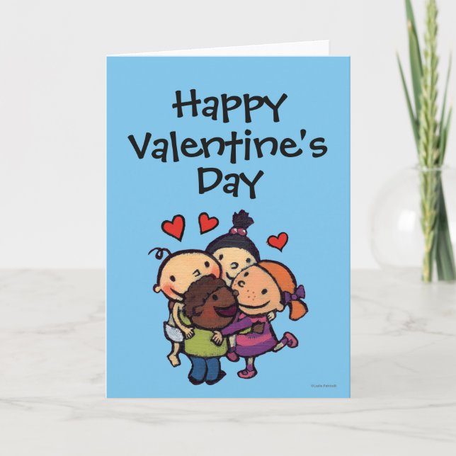 Leslie Patricelli Group Hug with Friends Holiday Card (Front)