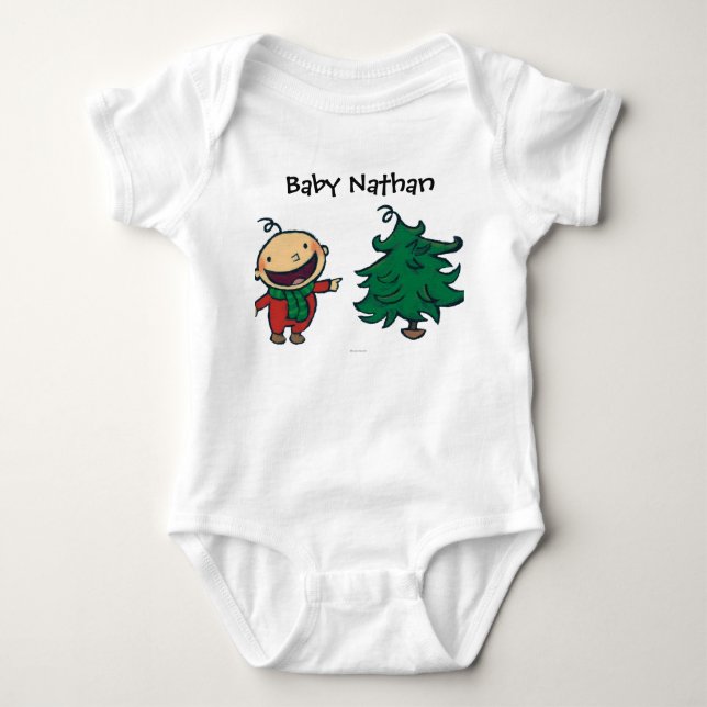 Leslie Patricelli's Baby Chooses a Christmas Tree Bodysuit (Front)