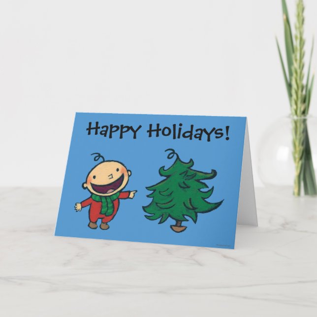 Leslie Patricelli's Baby Chooses a Christmas Tree Holiday Card (Front)
