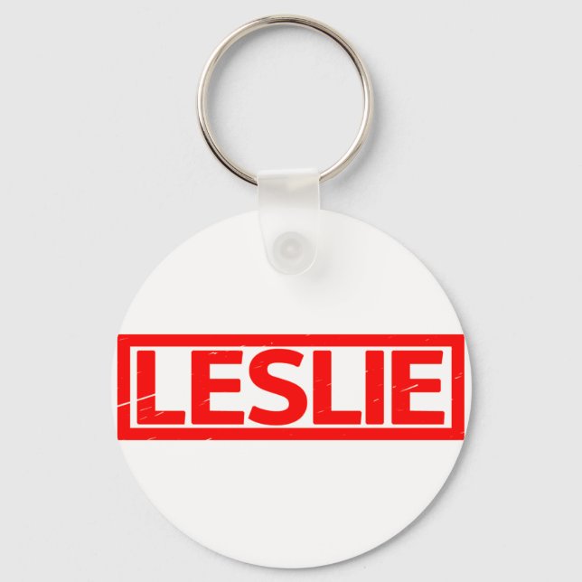Leslie Stamp Key Ring (Front)