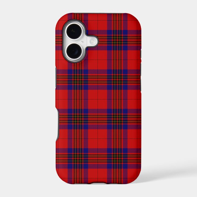 Leslie tartan red blue purple plaid (Back)