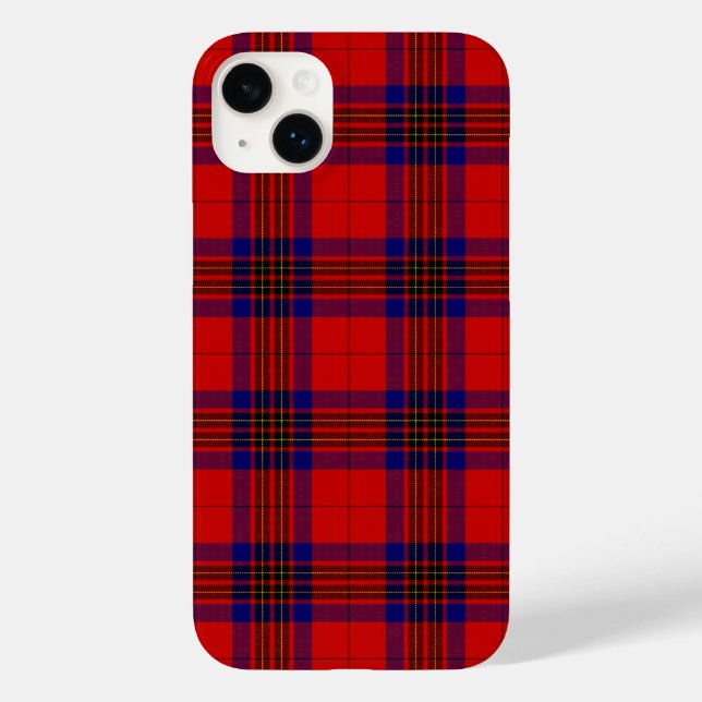 Leslie tartan red blue purple plaid Case-Mate iPhone case (Back)