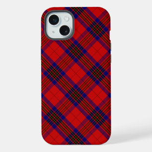 Leslie tartan red blue purple plaid iPhone 15 plus case