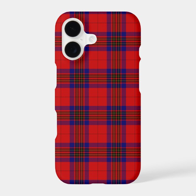 Leslie tartan red blue purple plaid iPhone case (Back)