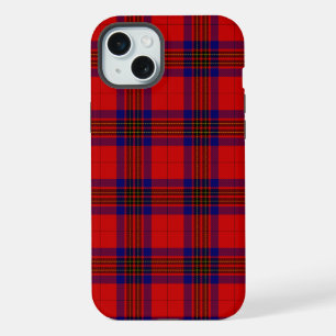 Leslie tartan red blue purple plaid iPhone 15 plus case