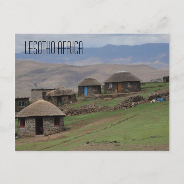 Lesotho Africa Postcard (Front)