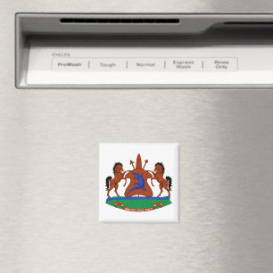 Lesotho coat arms flag country symbol heraldry emb magnet