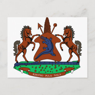 Lesotho Coat of Arms Postcard