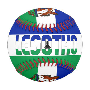 Lesotho Flag and Coat of Arms Patriotic Baseball