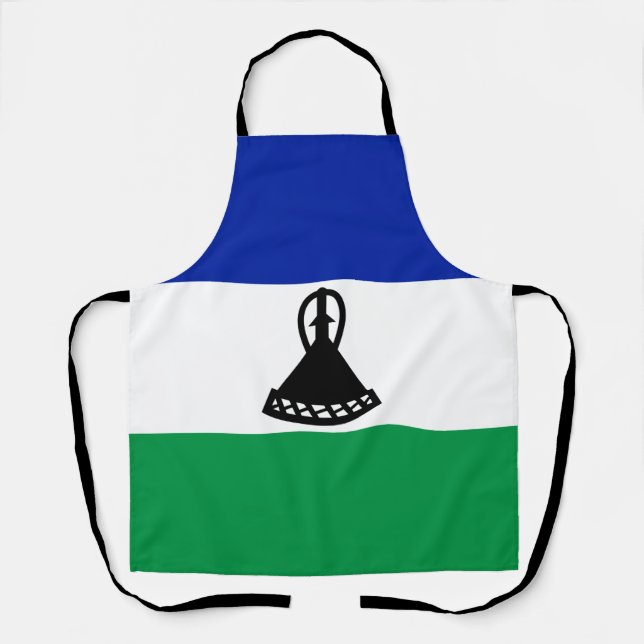 Lesotho Flag Apron (Front)