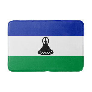Lesotho Flag Bath Mat