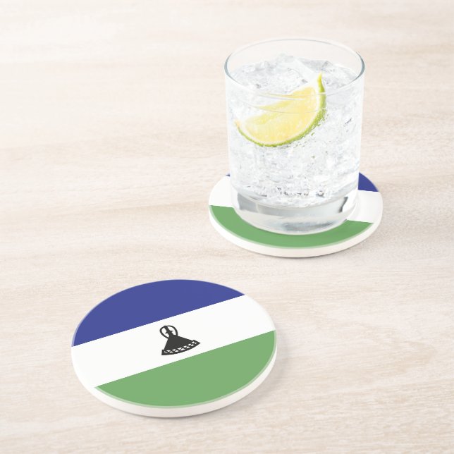 Lesotho flag coaster (Side)