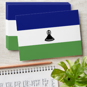 Lesotho flag envelope