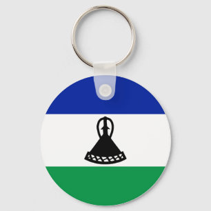 Lesotho Flag Key Ring