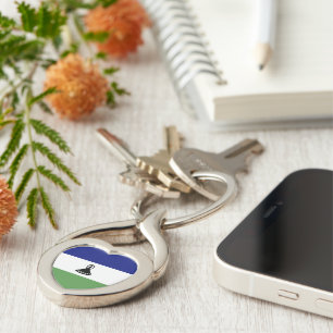 Lesotho flag key ring