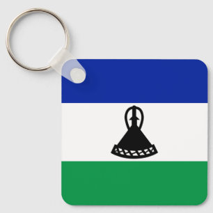 Lesotho Flag Key Ring
