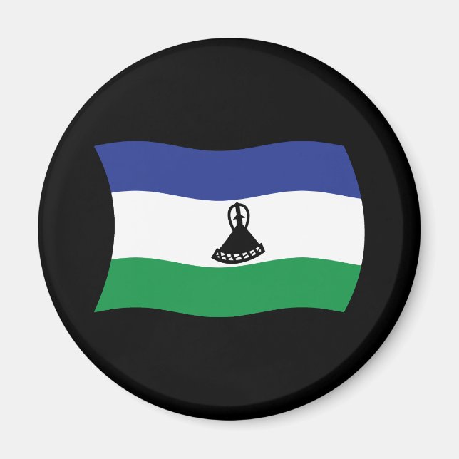 Lesotho Flag Magnet (Front)