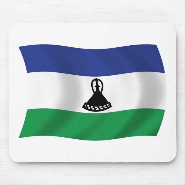 Lesotho Flag Mousepad (Front)