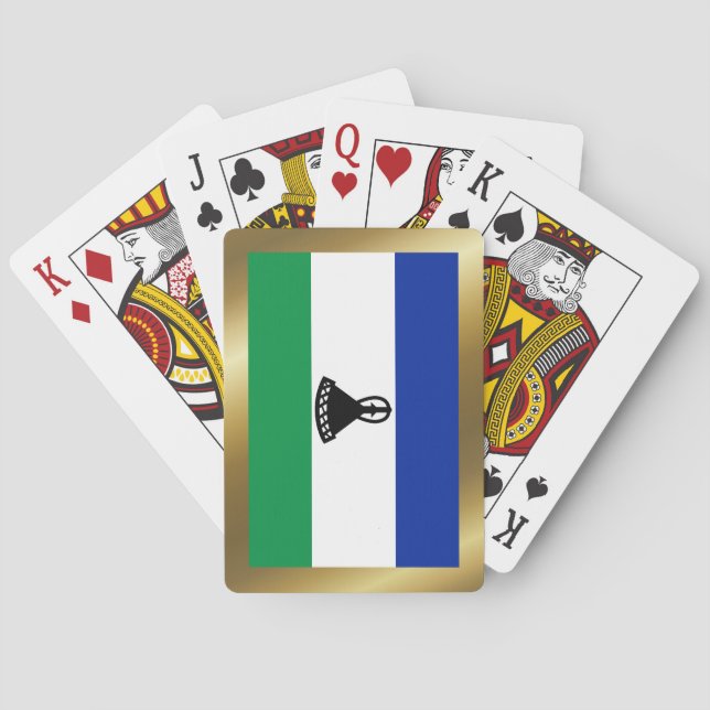 Lesotho Flag Playing Cards (Back)