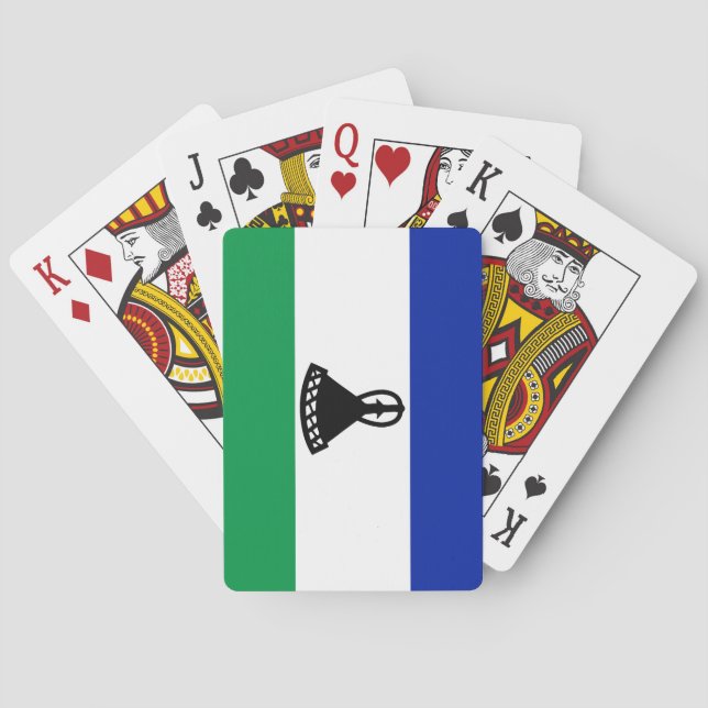 Lesotho Flag Playing Cards (Back)