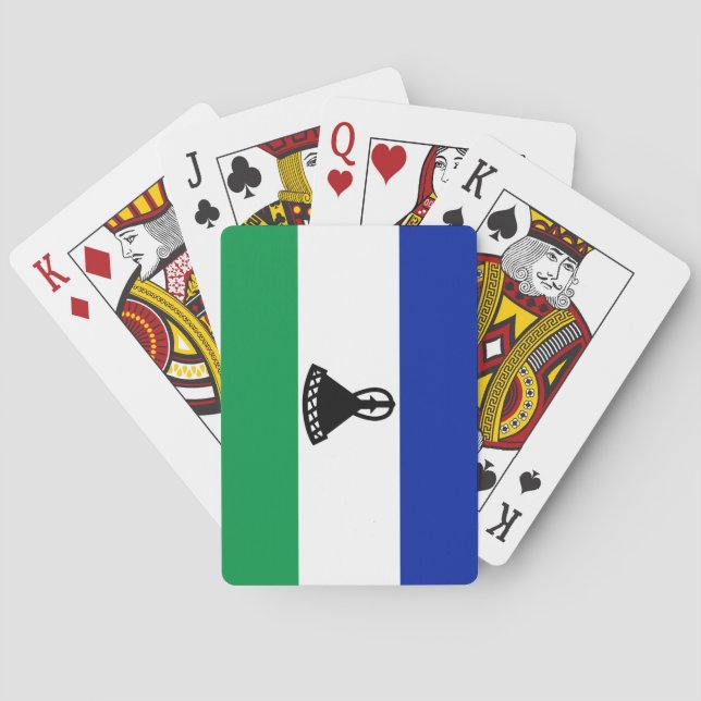 Lesotho Flag Playing Cards (Back)