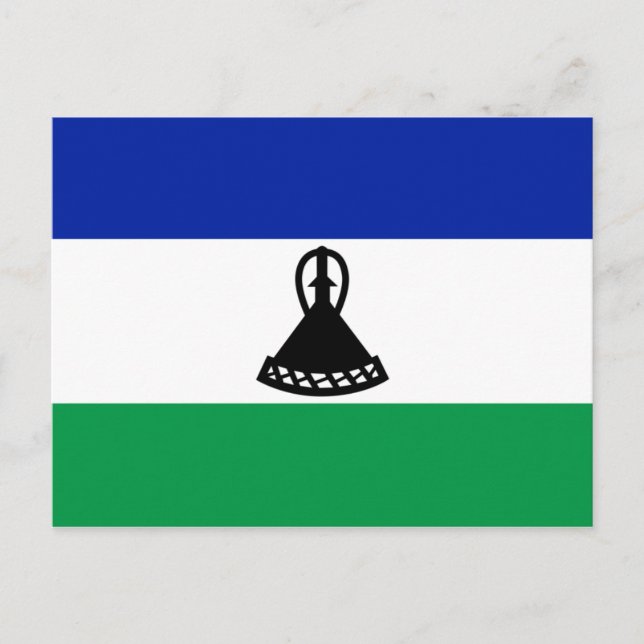 Lesotho Flag Postcard (Front)