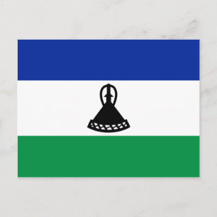 Lesotho Flag Postcard