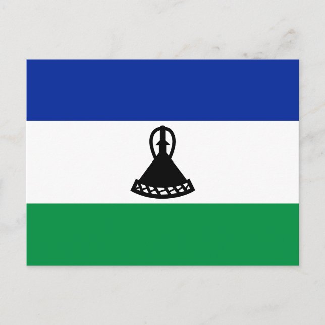 Lesotho Flag Postcard (Front)