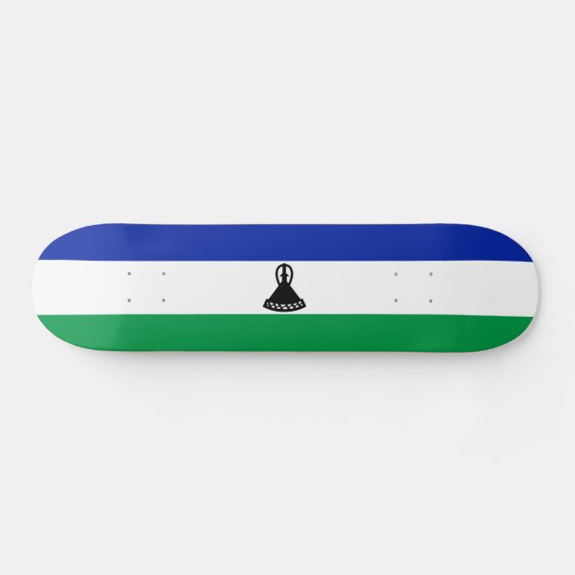 Lesotho Flag Skateboard (Horz)