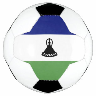Lesotho flag soccer ball