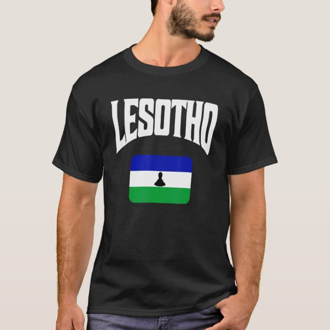 Lesotho Flag T-Shirt (Front)