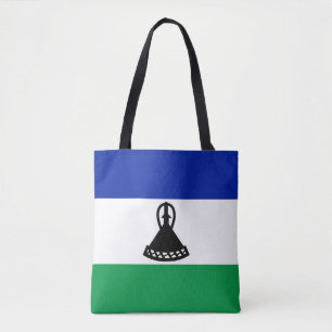 Lesotho Flag Tote Bag