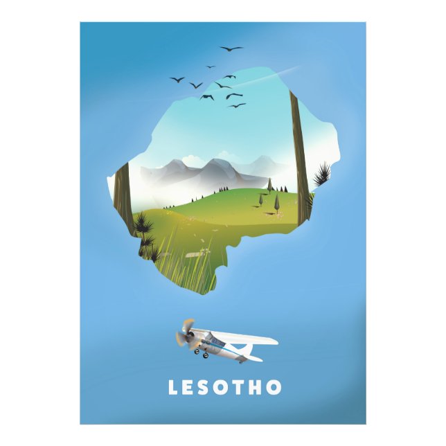Lesotho South Africa Ski poster (Front)