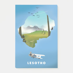 Lesotho South Africa Ski poster Post-it Notes
