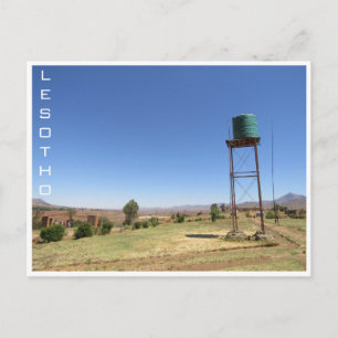 lesotho water tank postcard