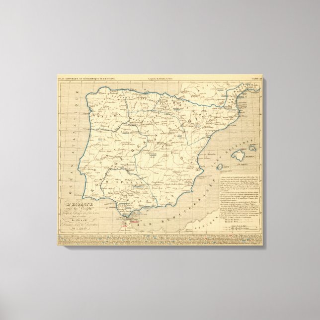 L'Espagne 585 a 756 Canvas Print (Front)