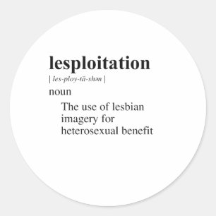 LESPLOITATION CLASSIC ROUND STICKER