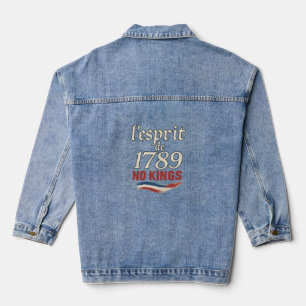 l'esprit de 1789 No Kings Denim Jacket