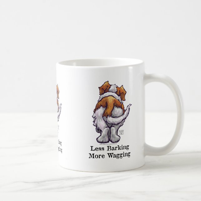 Less Barking, More Wagging Coffee Mug (Right)