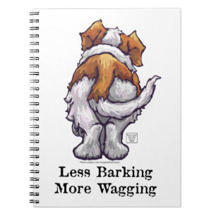 Less Barking, More Wagging Spiral Notebook