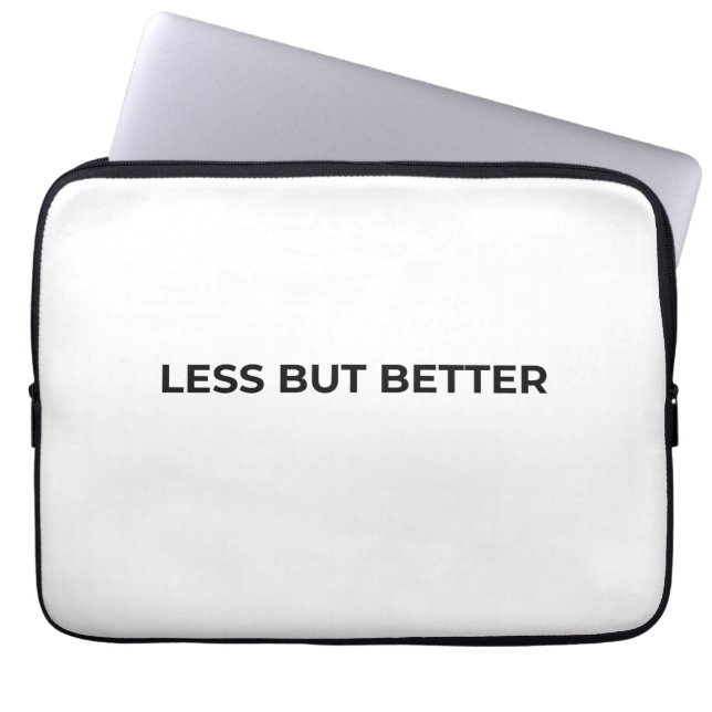 Less But Better Minimalist Professional  Laptop Sleeve (Front)
