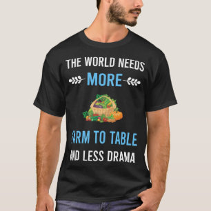 Less Drama Farm To Table T-Shirt