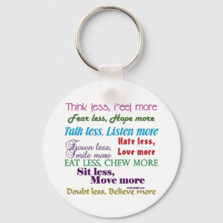 Less is More Key Ring